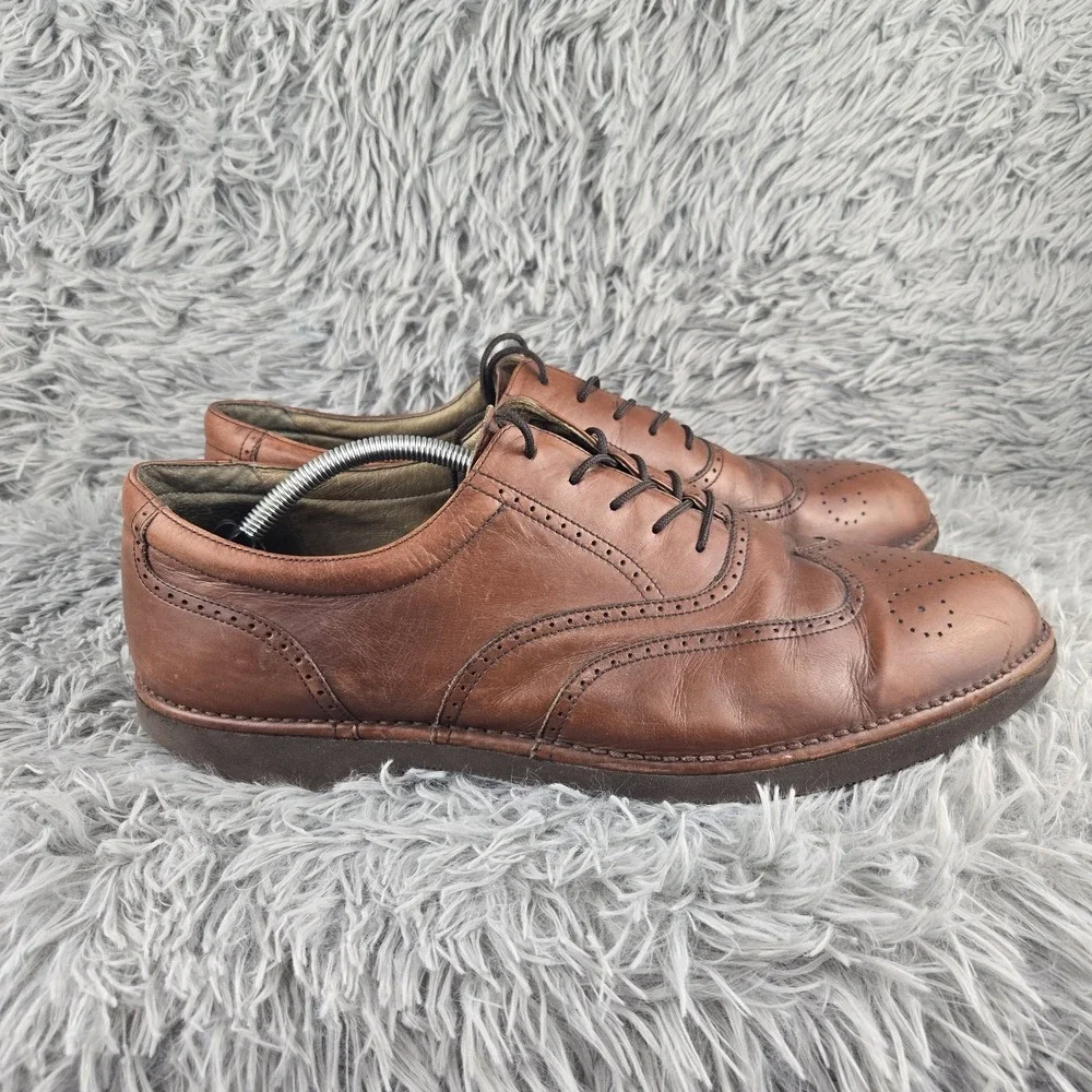 Rockport Mens 13M‎ Brown Leather DressSports Vibram Wingtip Oxford 13273